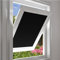 EUGAD Dachfenster Rollo 100% Verdunkelung Sonnenschutz Verdunklungsrollo ohne Bohren mit Saugnäpfen, Verdunklungsfolie für Fenster UV- und Hitzeschutz, Schwarz 76x115cm