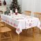 Hapterouse Tischdecke Weihnachten und Tischläufer Weihnachten Set Wasserdicht Faltenfreie Tischdecke mit Schneeflocken Muster Rechteck Tischdecke für Party Küche 137 x 178cm 33 x 178cm Weiß