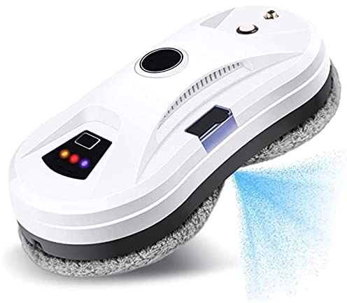 CHUNTIANMEI Robot limpiacristales,Robot Limpiacristales Inteligente,Eléctrico Robot Limpia Cristales Ventanas,3 Modos de Limpieza,para Ventana Al Aire Libre Planta Alta,White