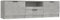 vidaXL TV Schrank Lowboard TV Möbel Tisch Board Sideboard Fernsehschrank Fernsehtisch HiFi-Schrank Betongrau 140x35x40cm Holzwerkstoff