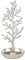 EGLO LIVING Schmuckständer Baum Gifu, Schmuckaufbewahrung für Ketten, Ringe und Ohrringe, Deko für Wohnzimmer und Schlafzimmer, Tischdeko aus Metall in Silber, 32 cm