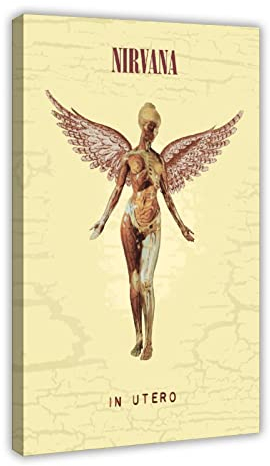 In UTERO Vintage-Album-Poster (3) Leinwand Poster Schlafzimmer Dekor Sport Landschaft Büro Zimmer Dekor Geschenkrahmen Stil 60 x 90 cm