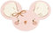 PartyDeco Servietten Maus 20 Stück 16x10cm 3-lagig Papierservietten Geburtstagsservietten Baby Shower Mädchen