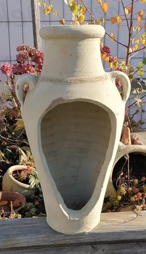 B-Ware !! Rustikale leicht rötliche Amphore ca. 47 cm hoch aus Terracotta Vase Krug Terrakotta Garten