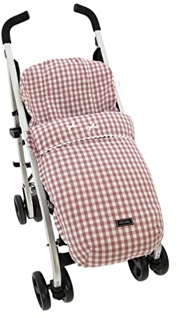 Rosy Fuentes Saco Silla ligera de Paseo - Saco para silla de verano - Silla pequeña - Equipado para ser Ajustado perfectamente 0-rosa empolvado