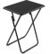 AAMEN Metal Folding Table for Multi-Purpose - Coffee Table, TV Tray, Lightweight Portable Desk, Side Table Living Room Furniture - 40x50x80cm (Black)