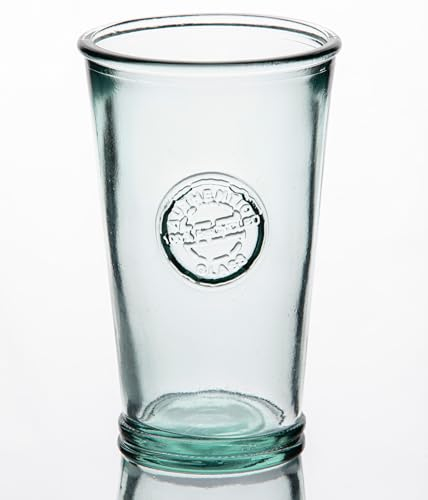 Purity Style Set of 3 'Authentic Recycled Glass' Tumblers - Drinking Glasses 100% Recycled Glass - Conical Shape 300 ml