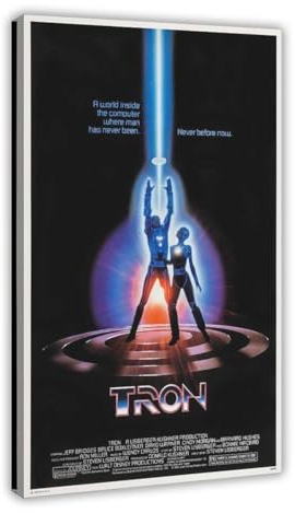 SPERKY Tron – Filmposter auf Leinwand, Poster, Wandkunst, Dekordruck, Bild, Gemälde für Wohnzimmer, Schlafzimmer, Dekoration, Rahmenstil, 20 x 30 cm