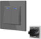 BSEED Interrupteur Va et Vient avec voyant LED,Interrupteur encastrable avec des Griffes,10A 2 Gang 2 Voie Interrupteur à bascule,Interrupteur Mural encastré pour salon, bureau, cuisine-Gris