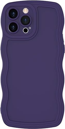 miyonsin Cover per iPhone 14 PRO Max, Anti Ingiallimento Custodia con Antiurto, Anti-Graffio e Colorato Moda TPU Case per Ragazze e Donne, Durevole Antiurto Cover per iPhone 14 PRO Max, Viola Scuro