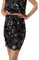 Vero Moda Sanni-Rock für Damen, Schwarze Pailletten, 36