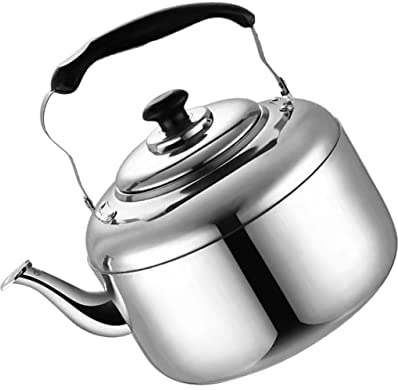 1pc Palacio Cafetera Botella de agua de acero inoxidable Pico largo Hervidor Chino Tetera de metal Cafetera Cafetera de acero inoxidable Cafetera espresso Teteras antiguas Productos para el hogar V