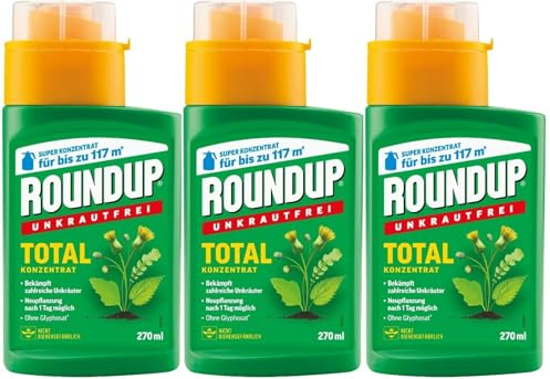 hagebauSPN 3 X 270ml Roundup®Unkrautfrei Total Konzentrat