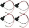 4 Pieces 2-Pin Car Speaker Wire Harness Adapter Connector Plug Universal Compatible with Audi