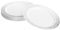 MATANA 40 Premium Weiße Dessertteller aus Plastik mit Silberrand, 19 cm - Elegant, Stabil & Mehrweg - Kleine Teller für Hochzeiten, Geburtstage, Taufen, Grillabende (19cm, Dessertteller - 40 Stück)