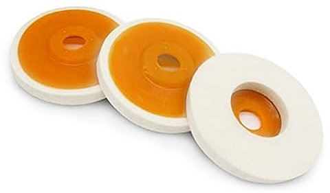JIVIMOCO 4 Pack 5 Inch Round Wool Felt Disc Wheel Pad for Angle Grinder, Buffing Polishing Buffer Bore Dia Easy Install Easy to Use