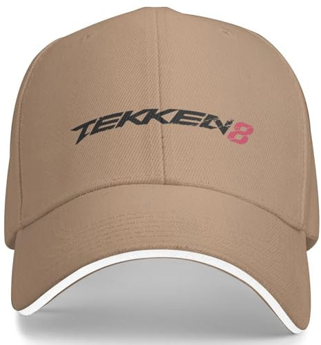 HEBUOUI Tekken 8 Logo Casquette de Baseball Jeu vidéo Casual Trucker Chapeau Été Femmes Hommes Outdoor Gym Casquettes de Baseball Cadeau de Loisirs en Plein air