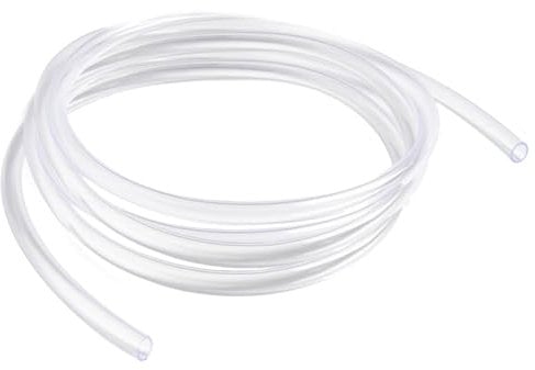 3M Silicone Hose Tube, 6mm x 8mm PVC Flexible Water Pipe Clear Cuttable Vinyl Tubing Food Grade 3 Metres Transparent Hose Pipe Lightweight Rubber Tube for Transfer Oil air