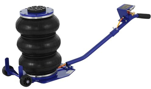 Pneumatic Jack with Triple Air Bags, 3 Tone Inflatable Floor Jacks for Cars, Air Pressure Jack Car Lifting Tools, 135-400 mm Lift Height Blue