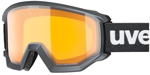 uvex athletic LGL - leicht kontrastverstärkende Skibrille mit Anti-Fog-Beschichtung im kantigen Retro-Design für Damen und Herren