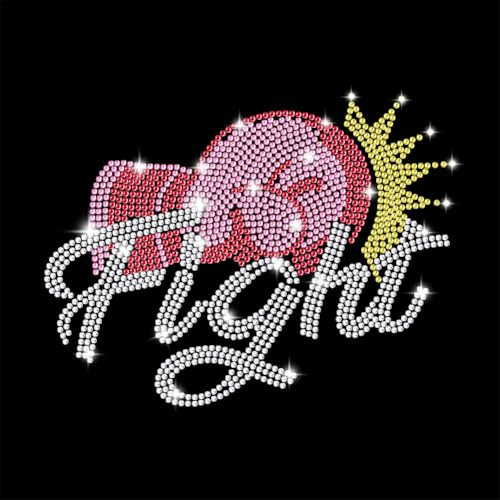 GOMAKERER 1 Pc Boxing Glove Fight Rhinestone Iron on Hotfix Transfer Decal, Bling DIY Patch Clothing Repair Applique T-Shirt Vest Shoes Hat Jacket Decor Clothing DIY Accessories
