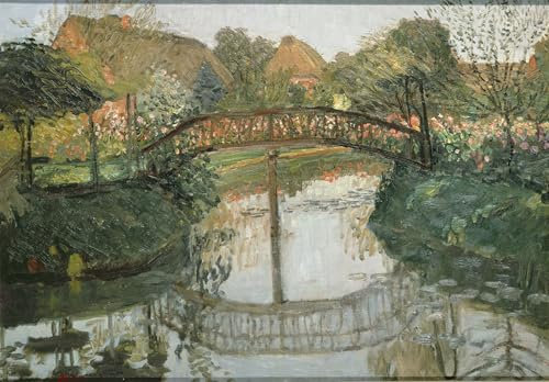SERENDIPITP Vintage Leinwand Wandkunst Dekorative Leinwand Malerei Dekoratives WandgemäLde baauerngärten von Otto Modersohn Ölgemälde Kunstdrucke für Heimdekoration 60x90cm