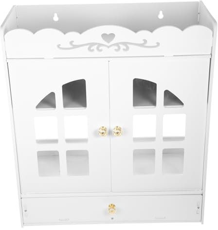 TOPPERFUN Armoire Murale De Salle De Bain Meuble Suspendu pour Rangement Cosmétiques Et Articles De Toilette