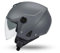 CASCO UFO JET NIXIE HE13005-E DOPPIA VISIERA GRIGIO LUCIDO CASCO URBANO/EXTRAURBANO (L)