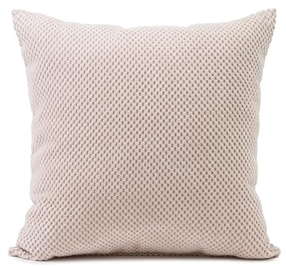 Gözze - Kissen Sven, Dekokissen in genoppter Optik, Weiches Sofakissen mit Füllung, 100% Polyester, 45 x 45 cm - Creme