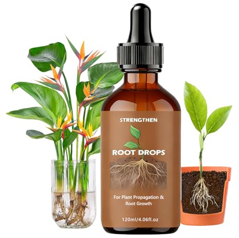 Root Drops,Liquid IBA Rooting Hormone for Cuttings | Propagation Drops for Faster Roots & Less Shock | Works in Water,Soil,LECA | for All Indoor Houseplants Like Pothos,Monstera,Philodendron