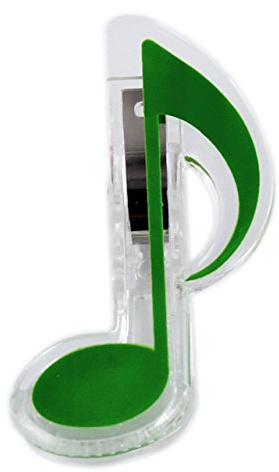 Notenklammer Achtelnote grün - Schönes Geschenk für Musiker