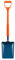 PDL – Pegdev – Carters Shocksafe Insulated Contractors Shovel, Spade 28 - Taper Mouth BS8020:2012 for Concrete, Tarmac, and More