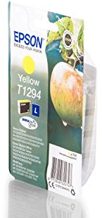 Epson Original C13T12944012 / T1294, Premium Drucker-Patrone, Gelb, 515 Seiten