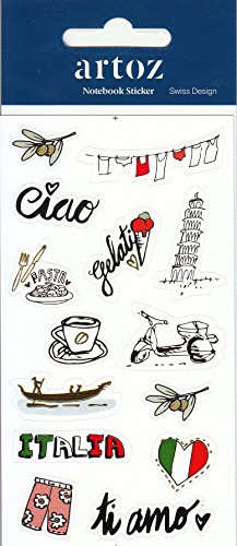 Artoz Nylon Stickers Notebook Sticker 185670-11 Italien