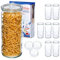 MamboCat 8er Set WECK Zylinder-Glas 1.040 ml + 8 Deckel RR80 + Rezeptheft | hohes Einmachglas klar | Ø 8.8 cm | Einmachen, Einkochen & Konservieren | Einweck-Zubehör