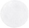 PANA® Runde Badematte Hochflor (Ø 56 cm) • Badteppich rund aus weichen Mikrofasern • Saugstark & waschbar • Runder Duschvorleger, Badvorleger, Badezimmerteppich rund • Farbe: Weiß
