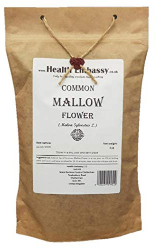 Health Embassy Fleur de Mauve Tisane | Malva Sylvestris L | Common Mallow Flower (100g)