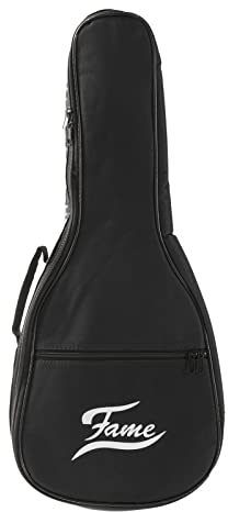 Fame Deluxe Tenor Ukulele Gigbag, Wetterfeste Nylon-Tasche, Extra-Tasche für Accessoires, Ideal für sicheren Transport von Tenor Ukulelen