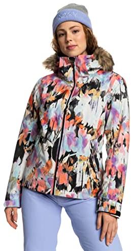 Roxy Women's Jet Ski WarmFlight Insulated Snow Jacket True Black Tenderness X-Small