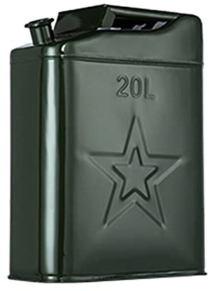 BHBXZZDB Bidón Metal, bidon Gasolina, Bidón para carburante/Garrafa Metal Gasolina/Diesel, Respaldo de Emergencia para vehículos