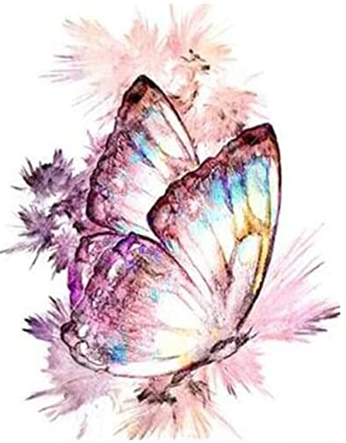 DCIDBEI Square Drill 5D DIY Diamond Painting Kits Full Diamond Schmetterling 40x50cm Stickerei Crystal Strass Diamant Mosaik Eckige Steine Diamant Malerei Basteln Erwachsene Set für Wohnzimmer Dekor