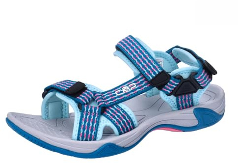 CMP KIDS HAMAL HIKING SANDAL DEEP LAKE-PINK FLUO UK 13.5