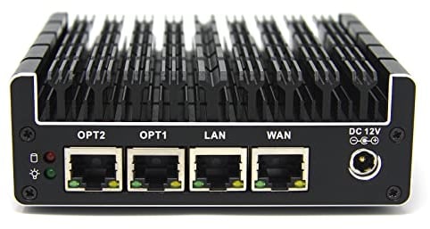 Protectli Vault FW4C - 4 Port, Firewall Micro Appliance/Mini PC - Intel J3710, 2.5G Ports, AES-NI, 8GB DDR3 RAM, 120GB SSD
