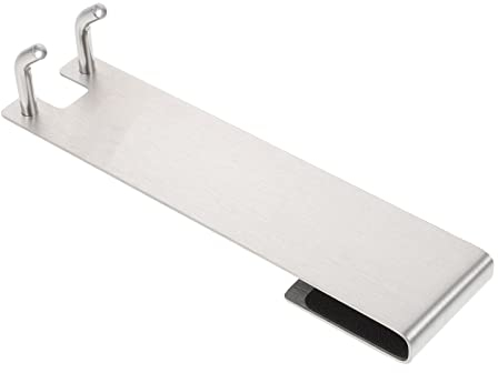 Operitacx Edelstahl Haken Schrank Handtuchhalter Schrank Haken Bad Handtuch Haken Glastür Haken Glastür Haken Doppelhaken Für Glas Duschtür Glastür Aufhänger Türhaken Aufhänger Metall
