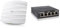 TP-Link EAP110 N300 WLAN Access Point (300Mbit/s 2 & NETGEAR GS305 LAN Switch 5 Port Netzwerk Switch (Plug-and-Play Gigabit Switch LAN Splitter, LAN Verteiler, Ethernet Hub lüfterlos), Schwarz