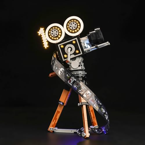 BrickBling Kit de iluminación LED para cámara Lego 43230 – Homenaje a Walt Disney (sin Lego), kit de iluminación decorativa para cámara Lego Disney Walt Disney Tribute – Versión estándar