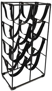 LIN HOME Botellero de Hierro Soporte para 8 Botellas