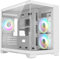 CiT Concept White Dual Tempered Glass Panelling Micro-ATX PC Gaming Cube with 6-Port PWM Fan Controller and 3 x CiT Tornado Infinity 120mm ARGB Dual-Ring Fans Included