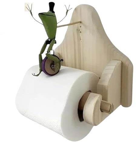 iFutniew Porte-rouleau de papier toilette mural en forme de grenouille en forme de grenouille