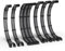 EZDIY-FAB PSU Cable Extension Kit,16AWG Power Supply Extension Cable,1x24Pin/2x4+4 EPS/3x6+2 PCI-E,Custom PC Sleeve Cable 300MM with Combs-Black Grey